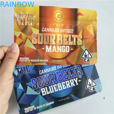 CBD-Unkraut-Marihuana-Verpackentasche 420 Digital, die Doypack druckt, stempelschnitt Kräuterweihrauch