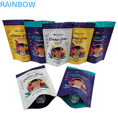 Stehen Sie oben Snack-Food-Plastiktasche-Reißverschluss-Plastik-Beutel-Verpackensüßigkeits-Plätzchen