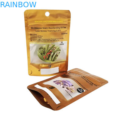 3.5g stehen oben Reißverschluss-Beutel Plastik einsackt Hologramm-Aluminium mit Kinderbeweis-Reißverschluss