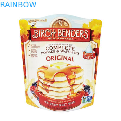 Bunte Aluminiumverpackenplastik sackt selbsttragende Reißverschluss-Beutel des Stand-3.5g oben ein