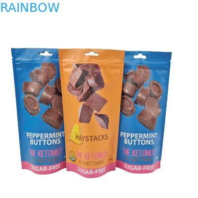 3.5g Nahrungsmittelplastiktasche-Geruch-Beweis der Süßigkeits-CMYK stehen oben Beutel-Aluminium mit Reißverschluss