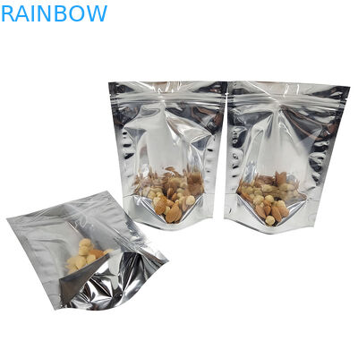 Aluminiumfolie CMYK, die Fenster Front Silver Back Stand Up freien Raumes Plastik Doypac wiederversiegelbar verpackt