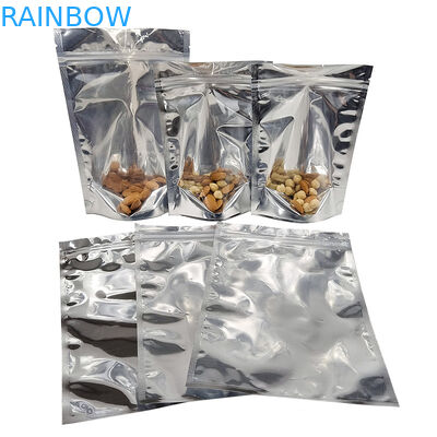 Aluminiumfolie CMYK, die Fenster Front Silver Back Stand Up freien Raumes Plastik Doypac wiederversiegelbar verpackt