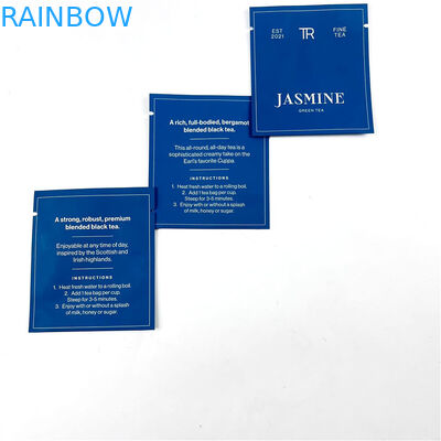 500Ppcs, das Plastik-Taschen für schwarze grüner Tee-Heißsiegel-Beutel druckend verpackt