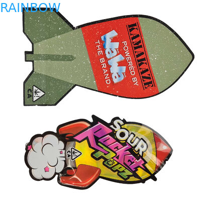 3.5g versiegelte Geruch-Beweis Plastik einsackt Gewohnheit einzigartiges Druckspezielles gestempelschnitten unregelmäßig geformtes