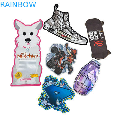 3.5g versiegelte Geruch-Beweis Plastik einsackt Gewohnheit einzigartiges Druckspezielles gestempelschnitten unregelmäßig geformtes