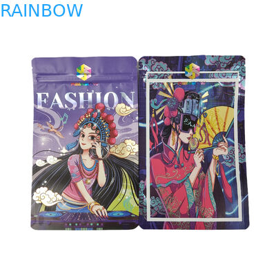 Essbare Kunststoffverpackungen mit Reißverschluss aus Aluminiumfolie, Standbeutel für Snack-Keks-Proteinpulver