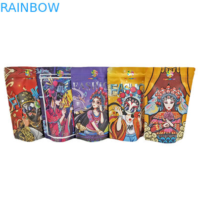 Stand-up-Reißverschlussbeutel aus essbarer Folie, 100 g, Kunststoff für Süßigkeiten/Snacks/Kaffee/Tiernahrung, Mylar-Beutel