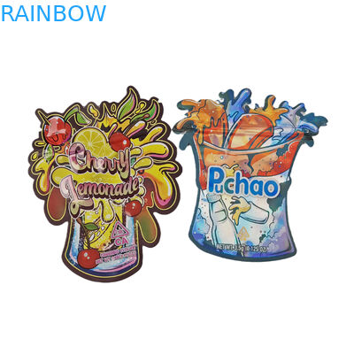 Beweis Matte Soft Touch Special Shape 3.5g 7g 14g Kinder, dergestempelschnittene Plastik-Tasche verpackt