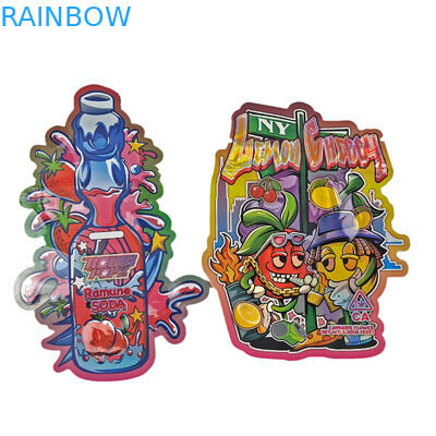 Beweis Matte Soft Touch Special Shape 3.5g 7g 14g Kinder, dergestempelschnittene Plastik-Tasche verpackt