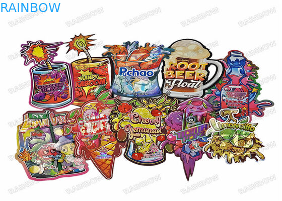 Kundenspezifischer Grad-Verpackengeruch-Beweis-Reißverschluss Logo Die Cut Ziplock Bagss kleiner Nahrung3.5g