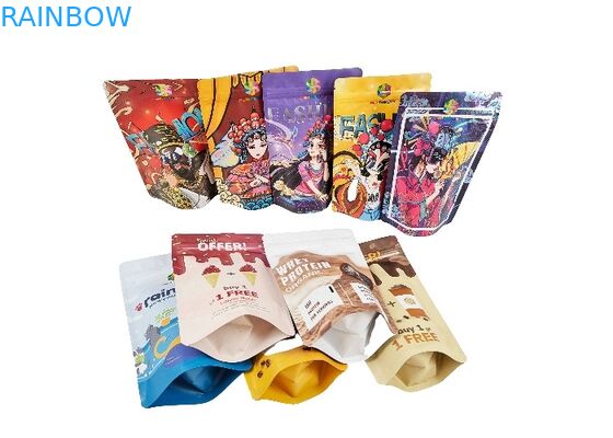 Aluminiumfolie-Plastikstand herauf Taschen Beutel-Geruch-Beweis-wiederversiegelbare Plastik mit Reißverschluss