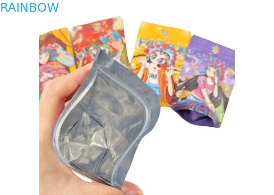 Aluminiumfolie-Plastikstand herauf Taschen Beutel-Geruch-Beweis-wiederversiegelbare Plastik mit Reißverschluss