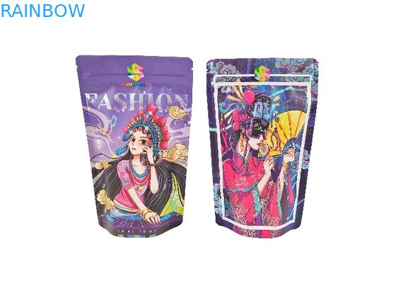 Nahrungsmittelerdnuss-Süßigkeits-Nuss-Nachtisch-Speicher stehen oben Plastik-Nahrungsmitteltaschen mit wiederversiegelbarem Reißverschluss