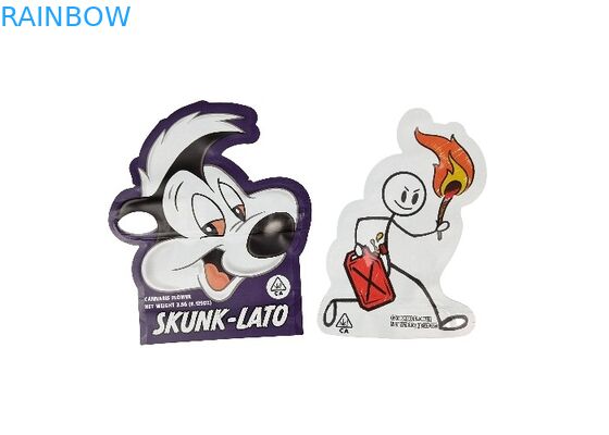 Kundenspezifischer Logo Spot-UVdruck-Zipverschluss-Plastik-Beutel stempelschnitt Taschen-Selbstheißsiegel für Nahrungsmittelverpackung