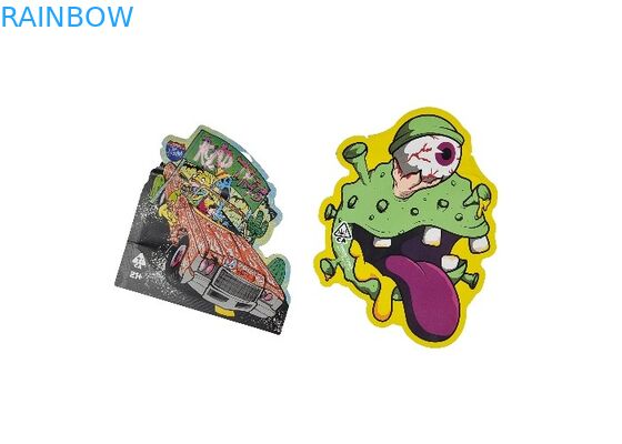 Kundenspezifischer Logo Spot-UVdruck-Zipverschluss-Plastik-Beutel stempelschnitt Taschen-Selbstheißsiegel für Nahrungsmittelverpackung