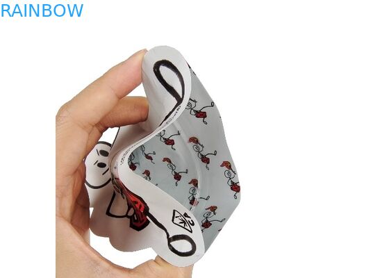 Kundenspezifischer Logo Spot-UVdruck-Zipverschluss-Plastik-Beutel stempelschnitt Taschen-Selbstheißsiegel für Nahrungsmittelverpackung