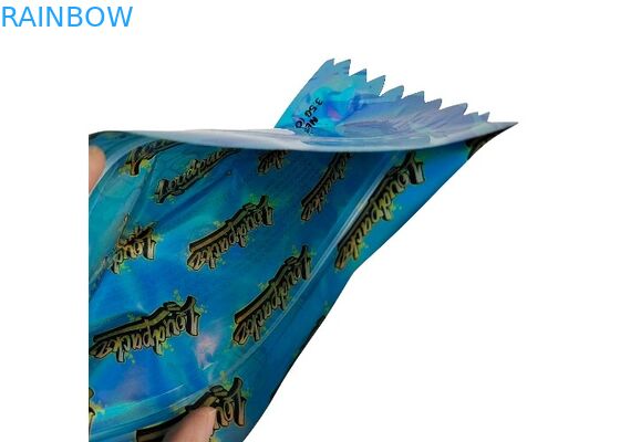 Kundenspezifischer Druck-Geruch-Beweis Plastik 3.5g 0.125oz mit Reißverschluss sackt spezielle gestempelschnittene unregelmäßige Form ein