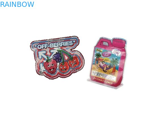 Spezieller geformter kindersicherer Zipverschluß sackt wiederversiegelbares 3.5g - Beweis-Beutel des Geruch-28g ein