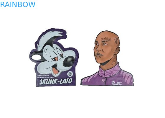 Spezieller geformter kindersicherer Zipverschluß sackt wiederversiegelbares 3.5g - Beweis-Beutel des Geruch-28g ein