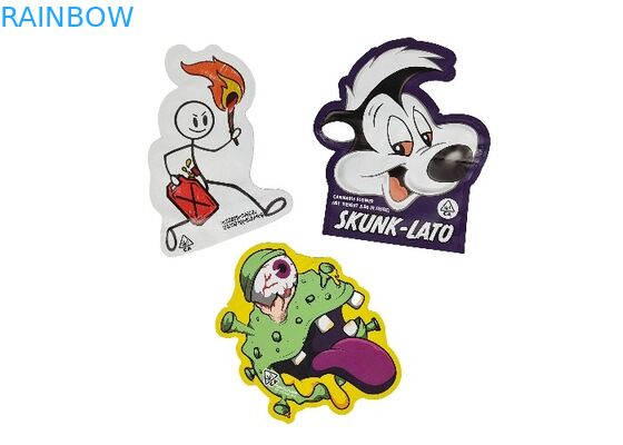 3.5g - Aluminiumfolie Plastik des Hologramm-28g sackt Matte Finish Irregular Special Shaped ein