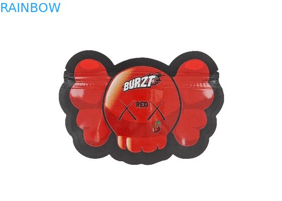 Kundenspezifische essbare Plastik Tasche Logo Printed Plastic Smell Proof-Beutel-0.125oz 1oz mit Reißverschluss