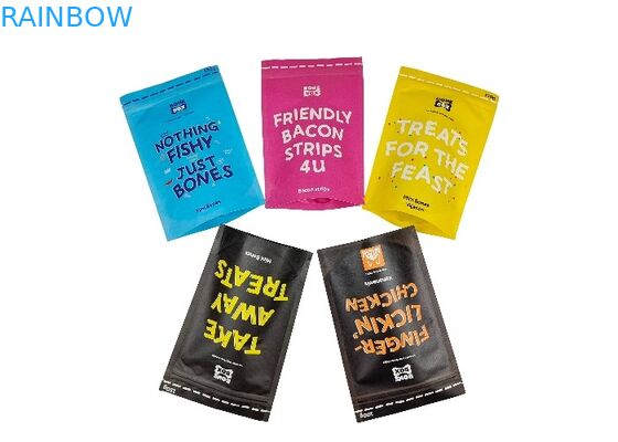 Biologisch abbaubare Kraftpapier-Stand-oben Beutel-kundenspezifische Nahrung- für Haustiereverpackentaschen