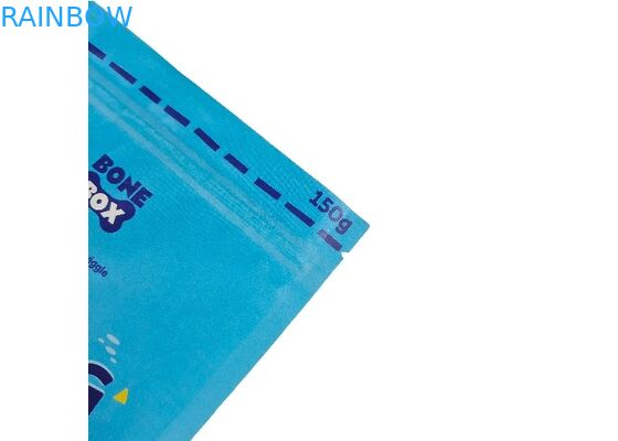 Biologisch abbaubare Kraftpapier-Stand-oben Beutel-kundenspezifische Nahrung- für Haustiereverpackentaschen