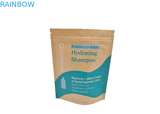 Biologisch abbaubare Stand-oben Beutel fertigen Kraftpapier-Kaffee-Verpackentaschen kundenspezifisch an