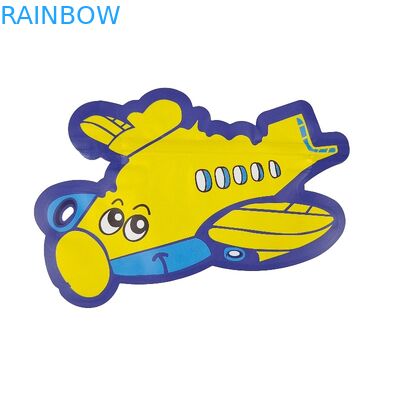 Ganz eigenhändig geschrieber Druckgestempelschnittener spezieller unregelmäßig geformter Reißverschluss Plastik-Taschen-3.5g 7g