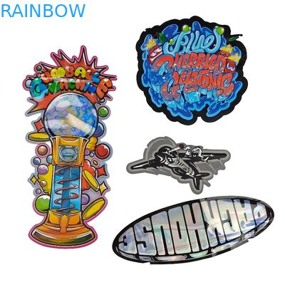 Kundenspezifisches 3.5g - 28g glänzendes Hologramm gestempelschnittene Plastik sackt spezielle Form für Nahrungsmittelenergie-Plätzchen ein