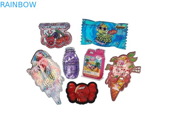 Kundenspezifisches Druck-3.5g stempelschnitt Plastik-Taschen-Matte Smell Proof Child Proof-Reißverschluss