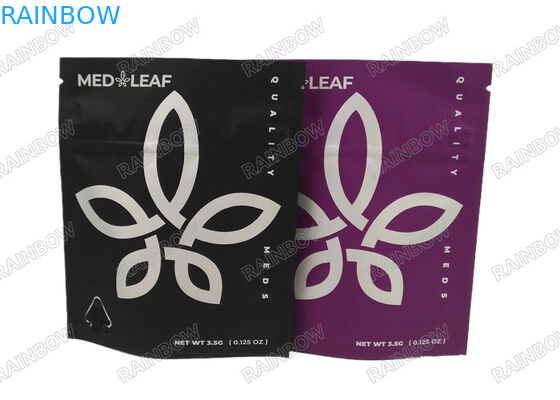 Digitales Drucken 3,5g 7g 14g 28g Stehen Sie auf Gummy Herbal Weed Bag mit Tear Notch