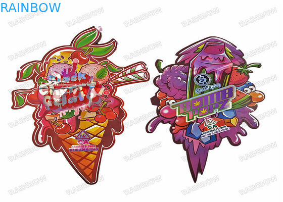 3.5g Verzehrbare digitale Druckerei Lebensmittelverpackung Stand-up-Tasche Ziplock Geruchssicherung Plastiktüten