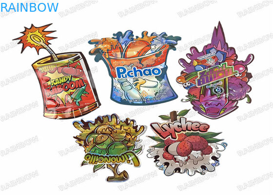 3.5g Verzehrbare digitale Druckerei Lebensmittelverpackung Stand-up-Tasche Ziplock Geruchssicherung Plastiktüten