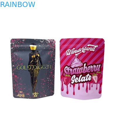 Minfly Digitaldruck Custom Aluminiumfolie wiederverschließbar Stehen Sie auf Geruchsschutz Reißverschluss Mylar Verpackung Tasche Taschen für Lebensmittel