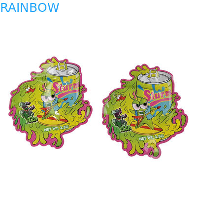 Zusammengestellte Reißverschluss-Digitaldrucktaschen 3,5 g 7 g 14 g Cookie-Aluminiumfolie Mylar-Taschen