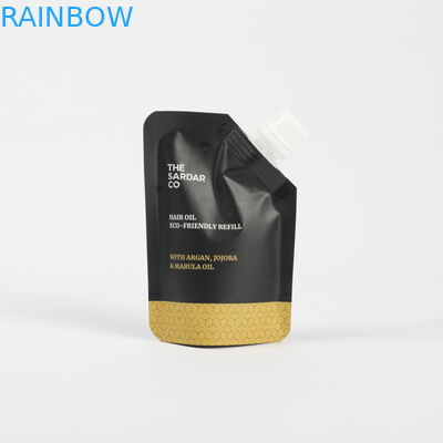 Zusammengefüllte Plastikbeutel Kosmetik-Stand Up-Spout-Tasche Gesichtscreme Verpackung