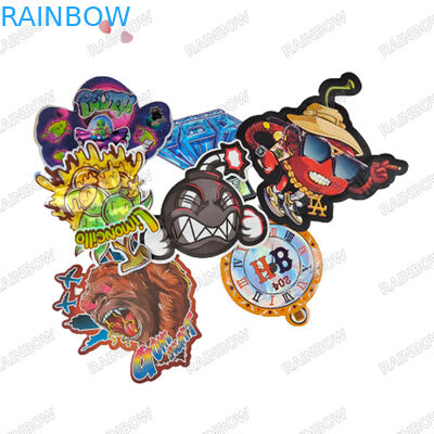 3.5g Custom Die Cut Bags Geruchsfeste Reißverschluss Mylar Taschen Kindersichere Reißverschluss Taschen für Kekse Gummies Verpackung