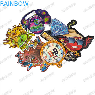 3.5g Custom Die Cut Bags Geruchsfeste Reißverschluss Mylar Taschen Kindersichere Reißverschluss Taschen für Kekse Gummies Verpackung