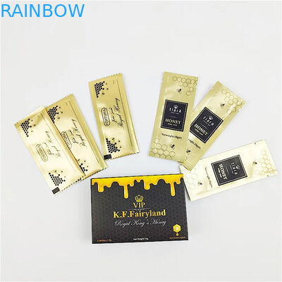 Aluminiumfolie Verpackungen für männliche Verbesserungen Königliche Honig Metallfarben Taschen