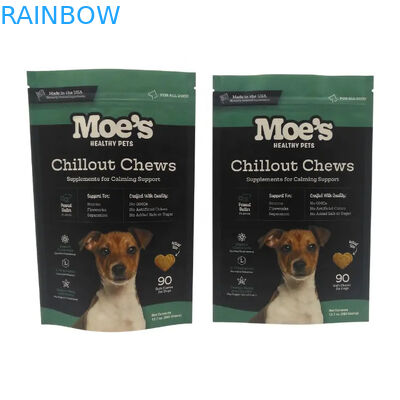 Zipper-Haustiermahlzeitbeutel in CMYK-Farben für die langlebige Lagerung von Tiernahrung