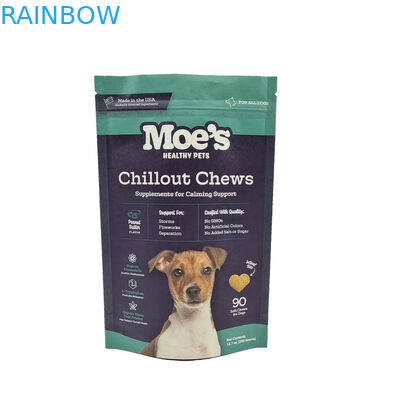 Zipper-Haustiermahlzeitbeutel in CMYK-Farben für die langlebige Lagerung von Tiernahrung