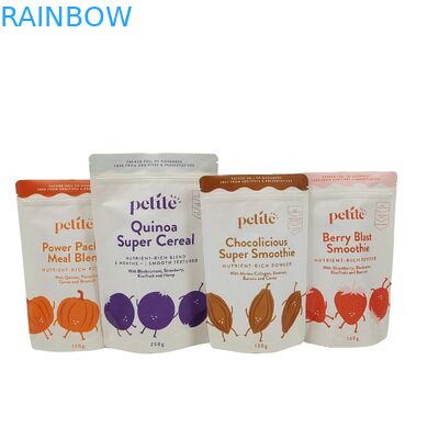 Spezialverpackung aus Plastik, biologisch abbaubarer Kunststoff, Taschen aus Aluminiumfolie, Reißverschluss, Taschenbeutel für Tee, Kaffee, Snack