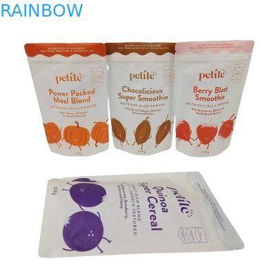 Biologisch abbaubare Stehbeutel mit Ziplock Custom Logo Druck Doypack für Kaffee Tee Verpackung Lebensmittelbeutel