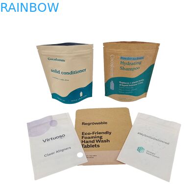 Biologisch abbaubare Stehbeutel mit Ziplock Custom Logo Druck Doypack für Kaffee Tee Verpackung Lebensmittelbeutel