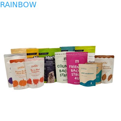 Biologisch abbaubarer Doypack recycelbarer Stand-up-Tasche mit Reißverschluss Kraftpapiertaschen Essbare Verpackungstaschen