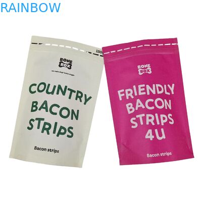 Biologisch abbaubarer Doypack recycelbarer Stand-up-Tasche mit Reißverschluss Kraftpapiertaschen Essbare Verpackungstaschen