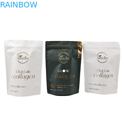 Biologisch abbaubarer Stand-up Kraftpapierbeutel für essbare Kaffee-Teebeutel