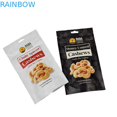 250 g 500 g Custom Cashew Nut Doypack Aluminiumfolie Ziplock Kunststoffverpackung Reißverschlussbeutel für Snacks